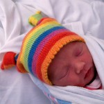 Knotty Baby Hat pattern by Amanda Schwabe